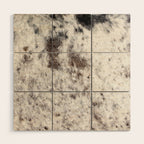 Rustic Cowhide Faux Fur (Digitally Made, ix 2021) Wood Wall Art Gallery Image 1
