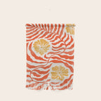 Burnt Orange Leaves and Flowers Wall Hanging Gallery Image 1