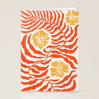 Burnt Orange Leaves and Flowers Stationery Card Gallery Image 2