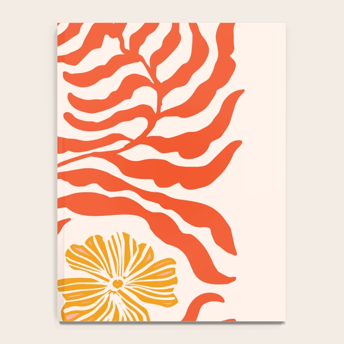 Burnt Orange Leaves and Flowers Notebook Gallery Image 4