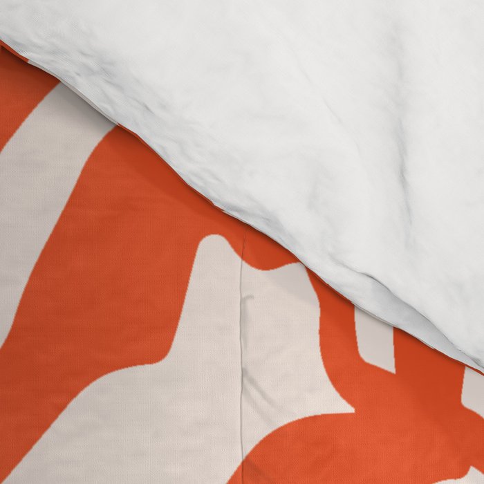 Burnt Orange Leaves and Flowers Comforter Gallery Image 4
