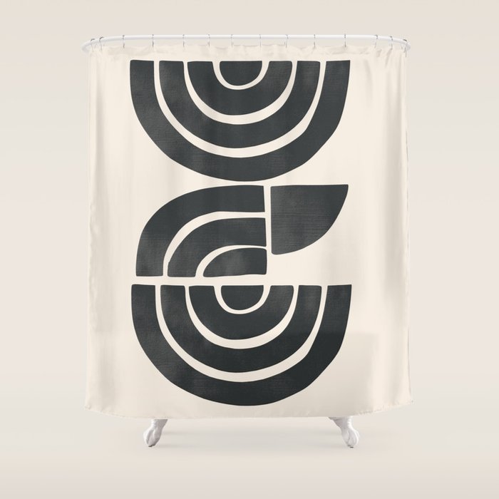 Geometric Rhythm 1 Shower Curtain Gallery Image 1