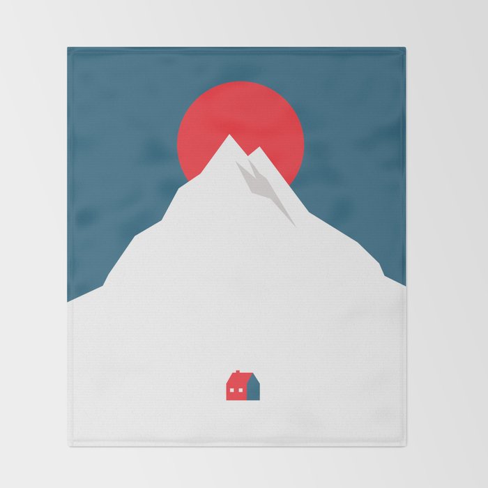 The foot of the mountain Throw Blanket Gallery Image 2