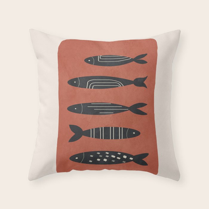 Fishes 05 Throw Pillow Gallery Image 6
