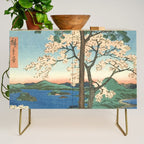 Utagawa Hiroshige - Inaba Province, Karo Koyama - Vintage Japanese Woodblock Print, 1853 Credenza Gallery Image 1