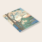 Utagawa Hiroshige - Inaba Province, Karo Koyama - Vintage Japanese Woodblock Print, 1853 Notebook Gallery Image 2
