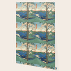 Utagawa Hiroshige - Inaba Province, Karo Koyama - Vintage Japanese Woodblock Print, 1853 Wallpaper Gallery Image 2