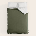 Moss Green Solid Color Comforter Gallery Image 6
