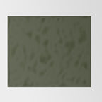 Moss Green Solid Color Throw Blanket Gallery Image 2