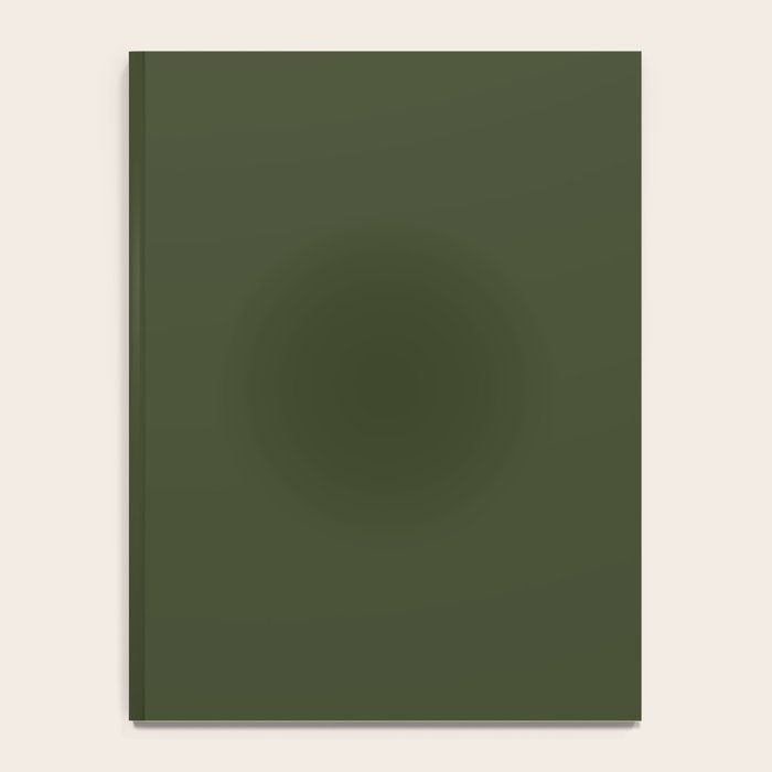 Moss Green Solid Color Notebook Gallery Image 4