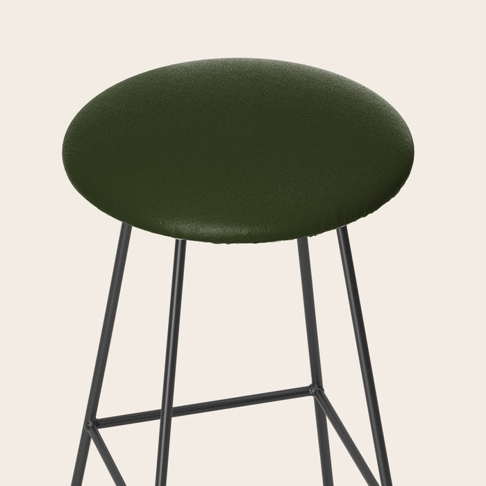 Moss Green Solid Color Stool Gallery Image 2