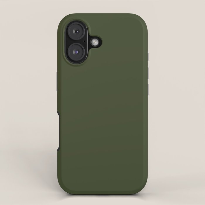 Moss Green Solid Color iPhone Case Gallery Image 1