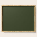 Moss Green Solid Color Serving Tray Gallery Image 1