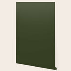 Moss Green Solid Color Wallpaper Gallery Image 2