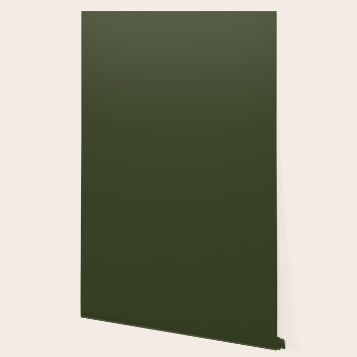 Moss Green Solid Color Wallpaper Gallery Image 2