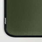 Moss Green Solid Color Laptop Sleeve Gallery Image 3