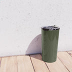 Moss Green Solid Color Travel Mug Gallery Image 4