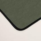 Moss Green Solid Color Desk Mat Gallery Image 4