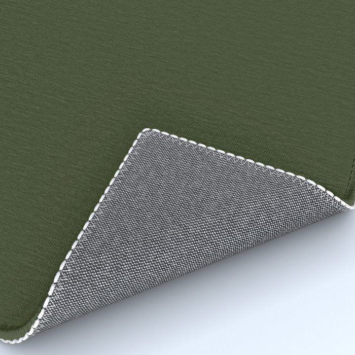 Moss Green Solid Color Rug Gallery Image 4