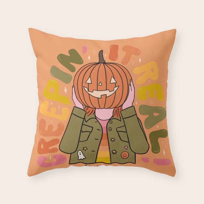 Creepin' It Real Throw Pillow Gallery Image 6