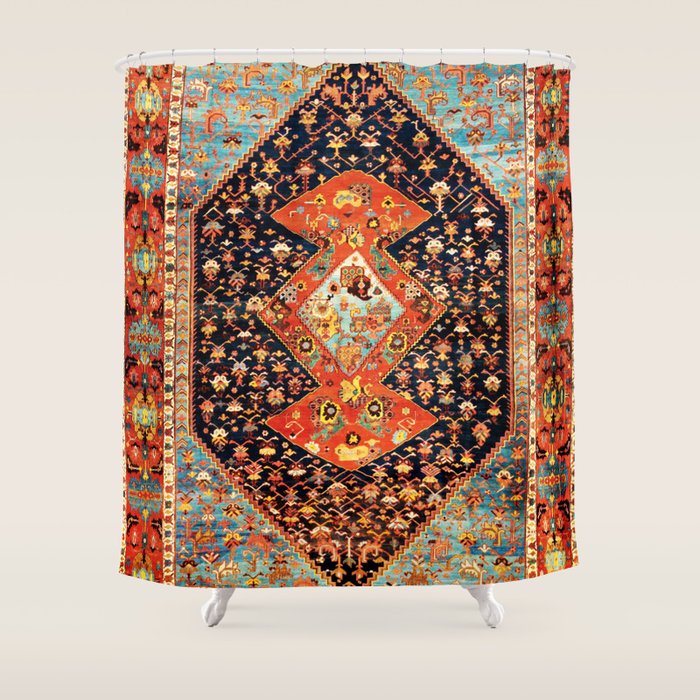 Bakshaish Antique Persian Carpet Print Shower Curtain Gallery Image 1