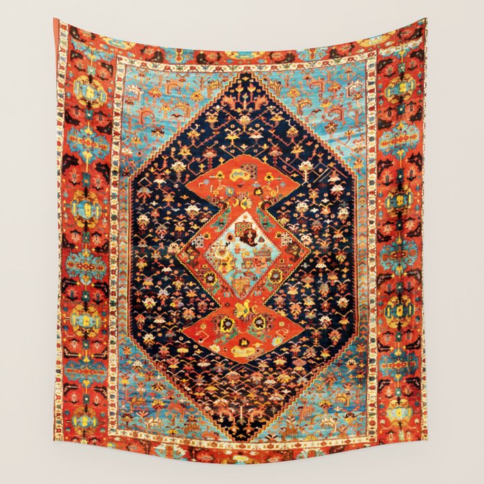 Bakshaish Antique Persian Carpet Print Wall Tapestry Gallery Image 1