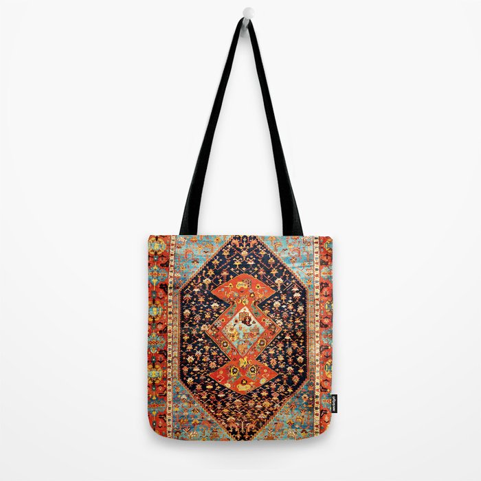 Bakshaish Antique Persian Carpet Print Tote Bag Gallery Image 2