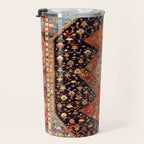 Bakshaish Antique Persian Carpet Print Travel Mug Gallery Image 3
