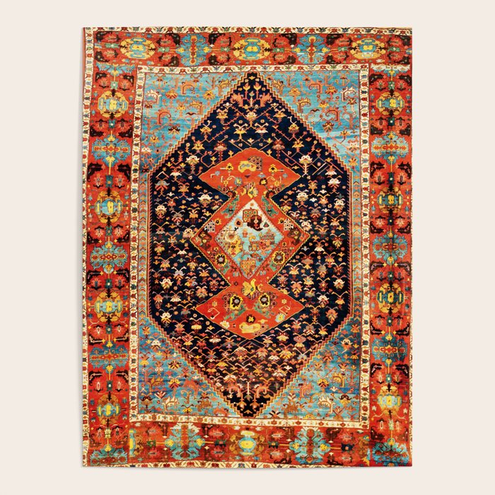 Bakshaish Antique Persian Carpet Print Poster Gallery Image 1