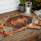 Bakshaish Antique Persian Carpet Print Outdoor Rug Gallery Image 2