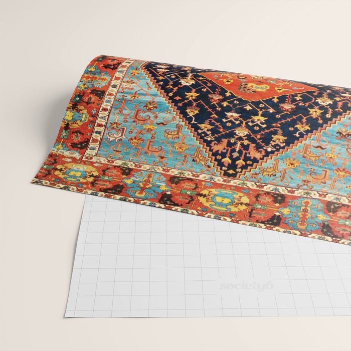 Bakshaish Antique Persian Carpet Print Wrapping Paper Gallery Image 2