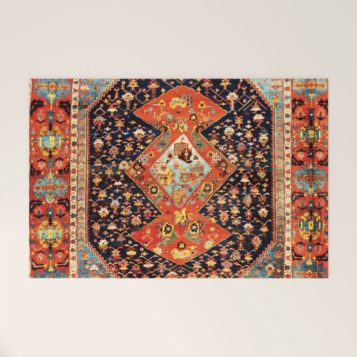 Bakshaish Antique Persian Carpet Print Welcome Mat Gallery Image 1