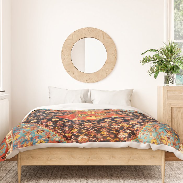 Bakshaish Antique Persian Carpet Print Duvet Cover Gallery Image 3