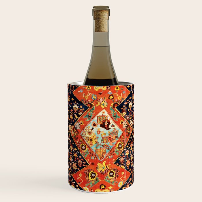 Bakshaish Antique Persian Carpet Print Wine Chiller Gallery Image 1