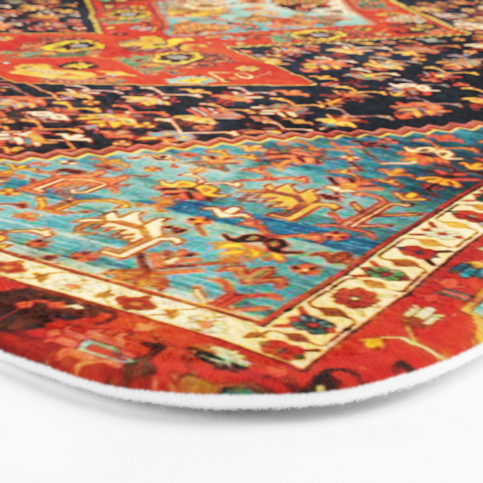 Bakshaish Antique Persian Carpet Print Bath Mat Gallery Image 3