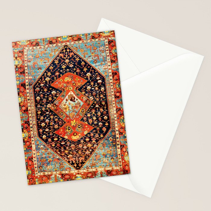 Bakshaish Antique Persian Carpet Print Stationery Card Gallery Image 2