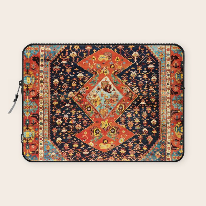 Bakshaish Antique Persian Carpet Print Laptop Sleeve Gallery Image 1