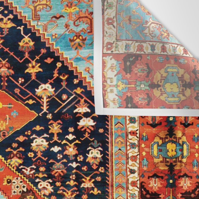 Bakshaish Antique Persian Carpet Print Wall Tapestry Gallery Image 3