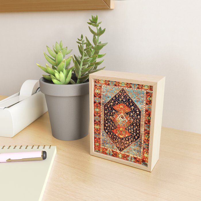 Bakshaish Antique Persian Carpet Print Mini Art Print Gallery Image 2