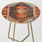 Bakshaish Antique Persian Carpet Print Side Table Gallery Image 2