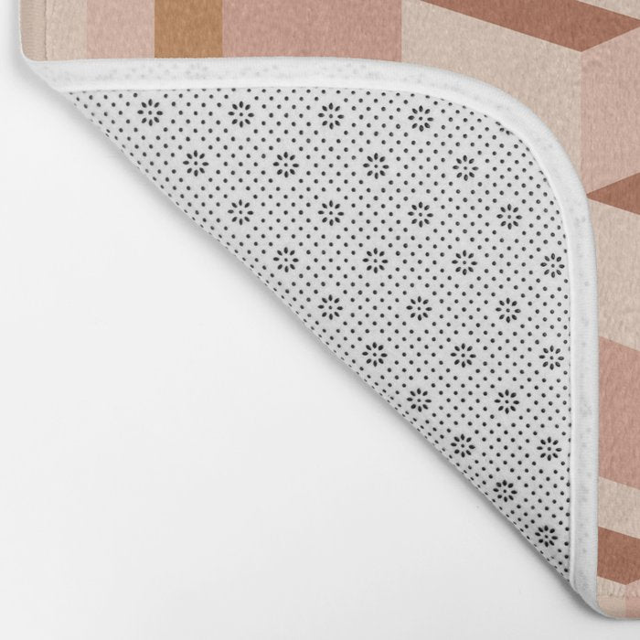 Cuboid Geometric Abstract Shapes Pattern IX Bath Mat Gallery Image 2