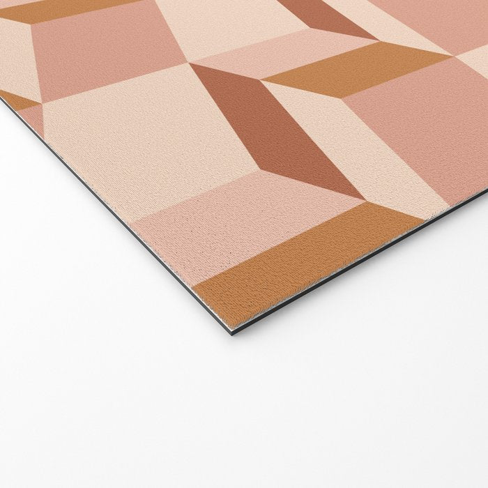 Cuboid Geometric Abstract Shapes Pattern IX Welcome Mat Gallery Image 2