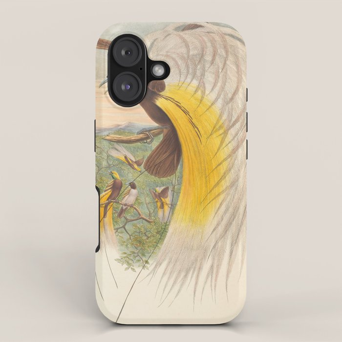 Birds-of-paradise (Paradisea Papuana) by John Gould, 1875-1888 (benefitting the Nature Conservancy) iPhone Case Gallery Image 1