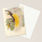 Birds-of-paradise (Paradisea Papuana) by John Gould, 1875-1888 (benefitting the Nature Conservancy) Stationery Card Gallery Image 2