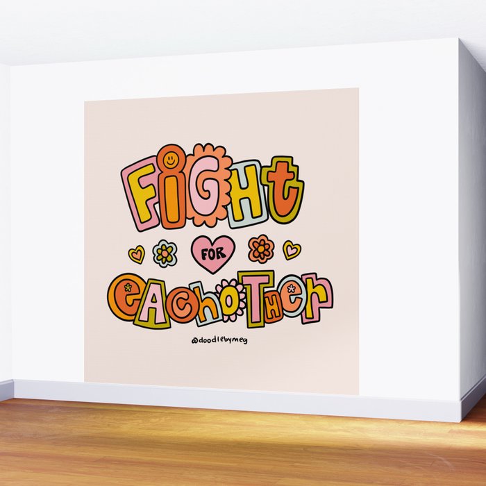 Fight For Each other Wall Mural Gallery Image 2