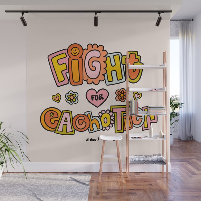 Fight For Each other Wall Mural Gallery Image 1