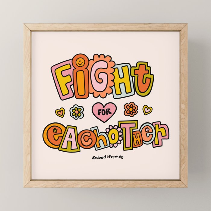 Fight For Each other Mini Art Print Gallery Image 1