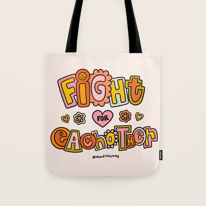 Fight For Each other Tote Bag Gallery Image 1