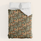 Mushroom Garden Winter Night Duvet Cover Gallery Image 6