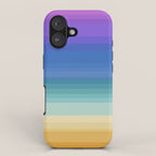 Classic Stripes XVI - Ombre Rainbow iPhone Case Gallery Image 1